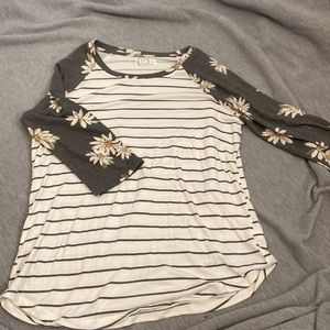 Maurice’s floral and striped top